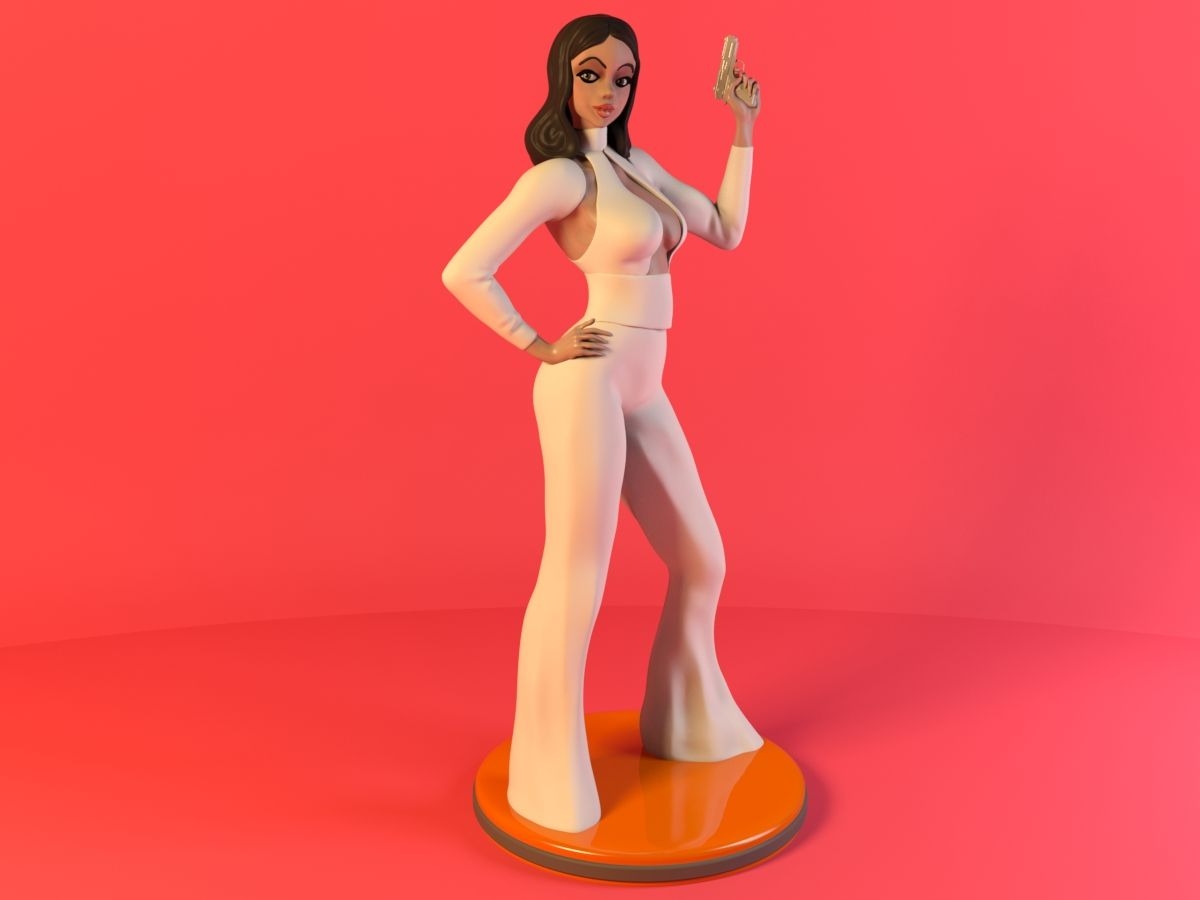 Spy Girl 3D Print Model 3D Model 10 stl Free3D