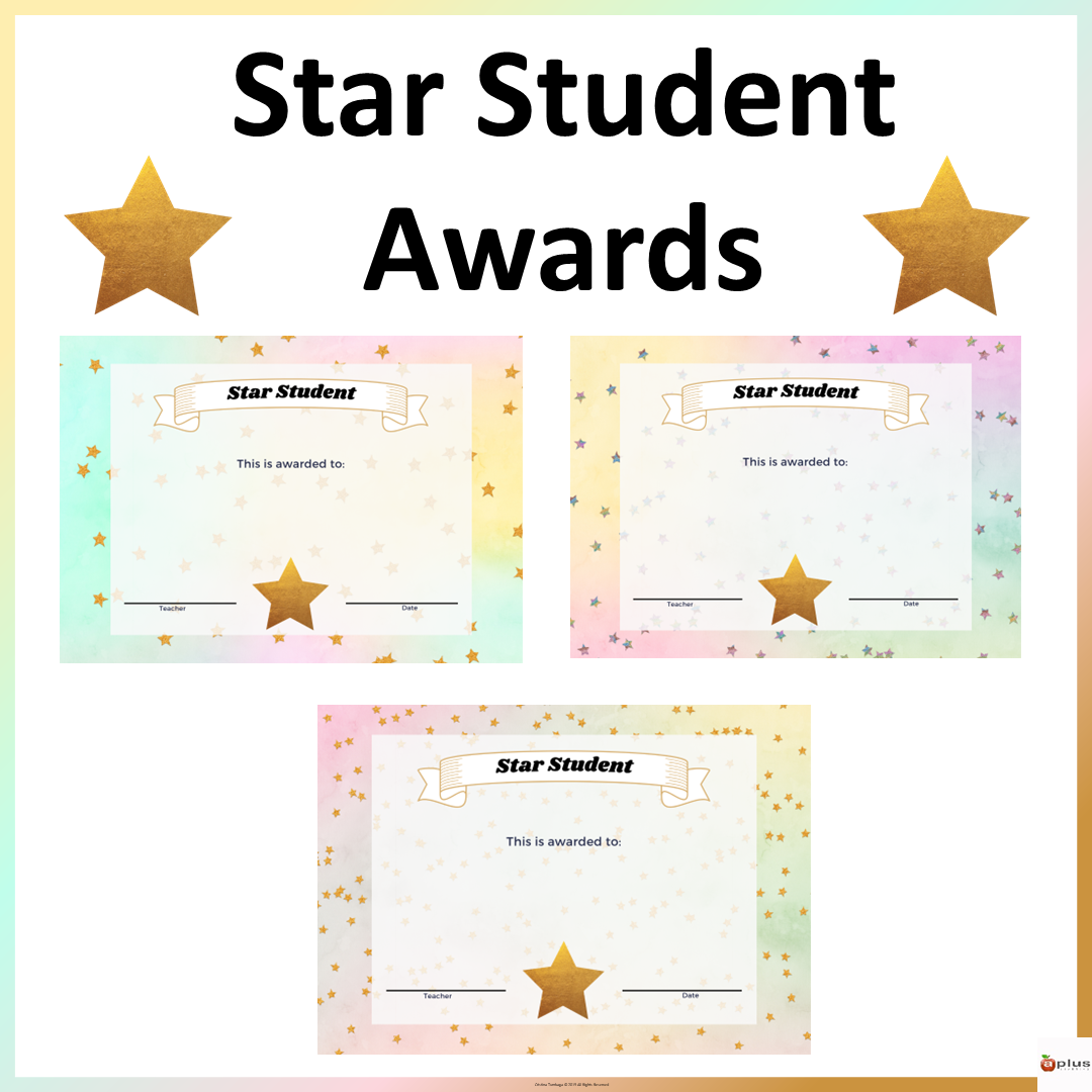 Star Student Awards Editable Made By Teachers