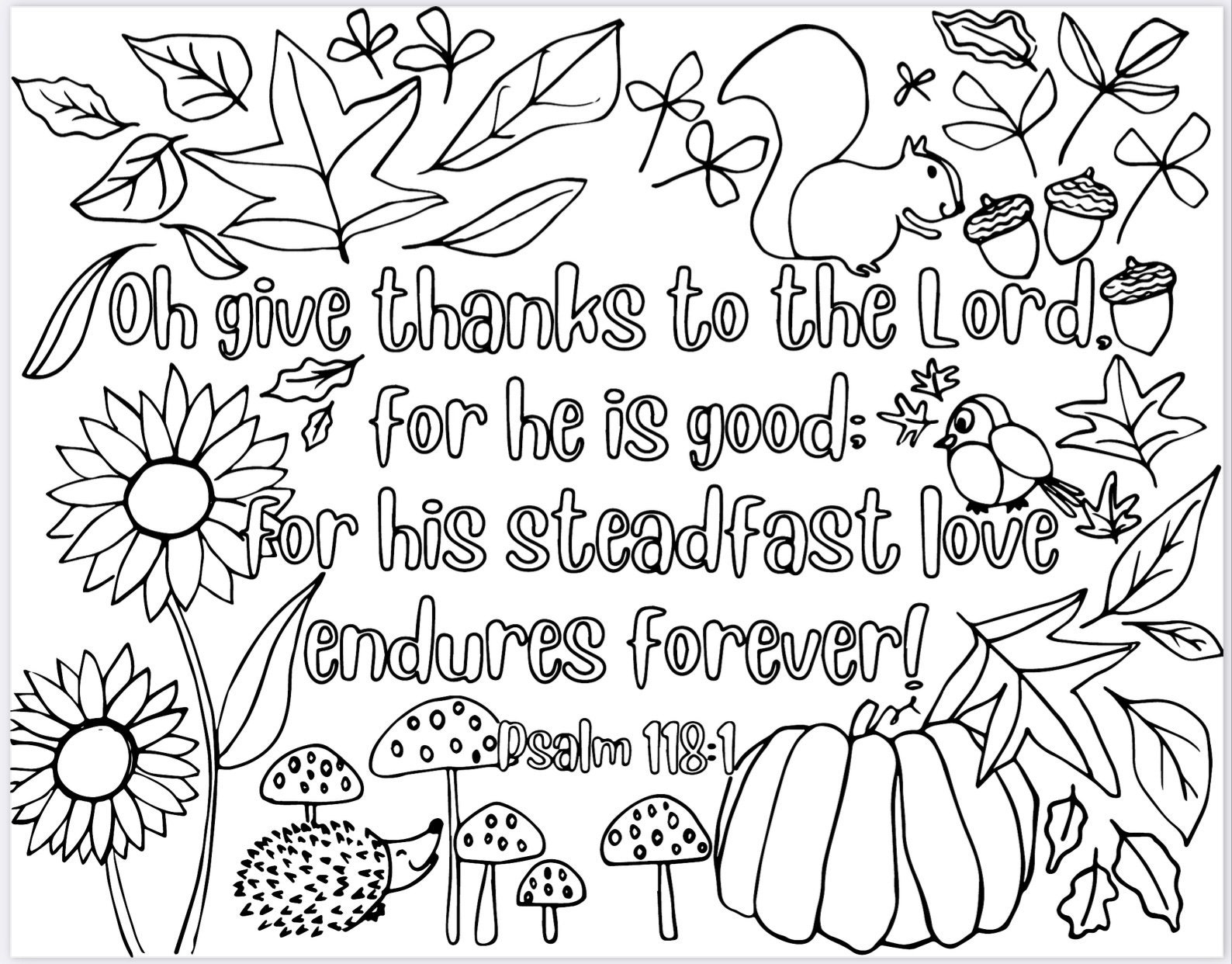 Thanksgiving Coloring Pages Printable