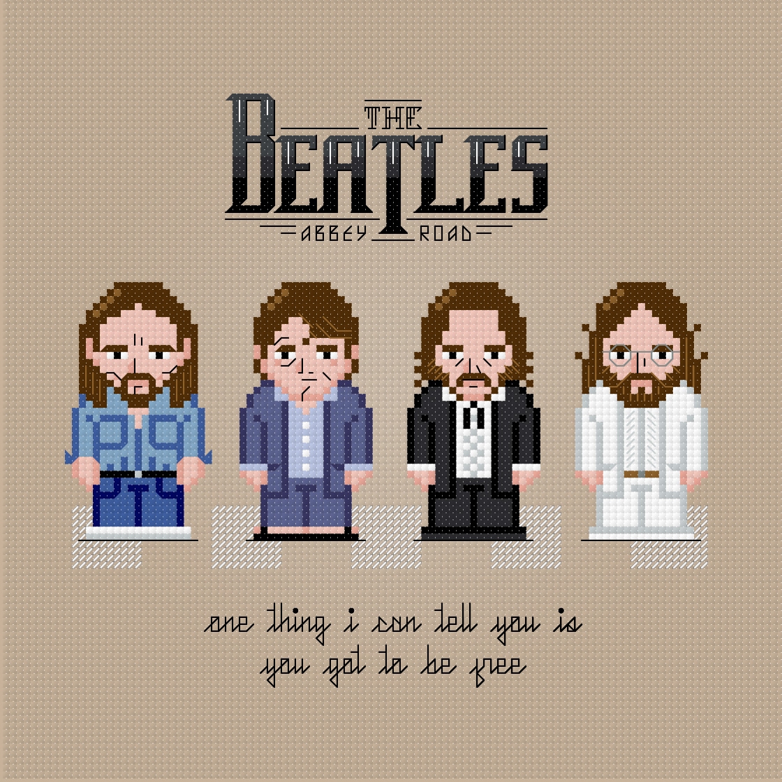 Free Printable Cross Stich Patterns Beatles