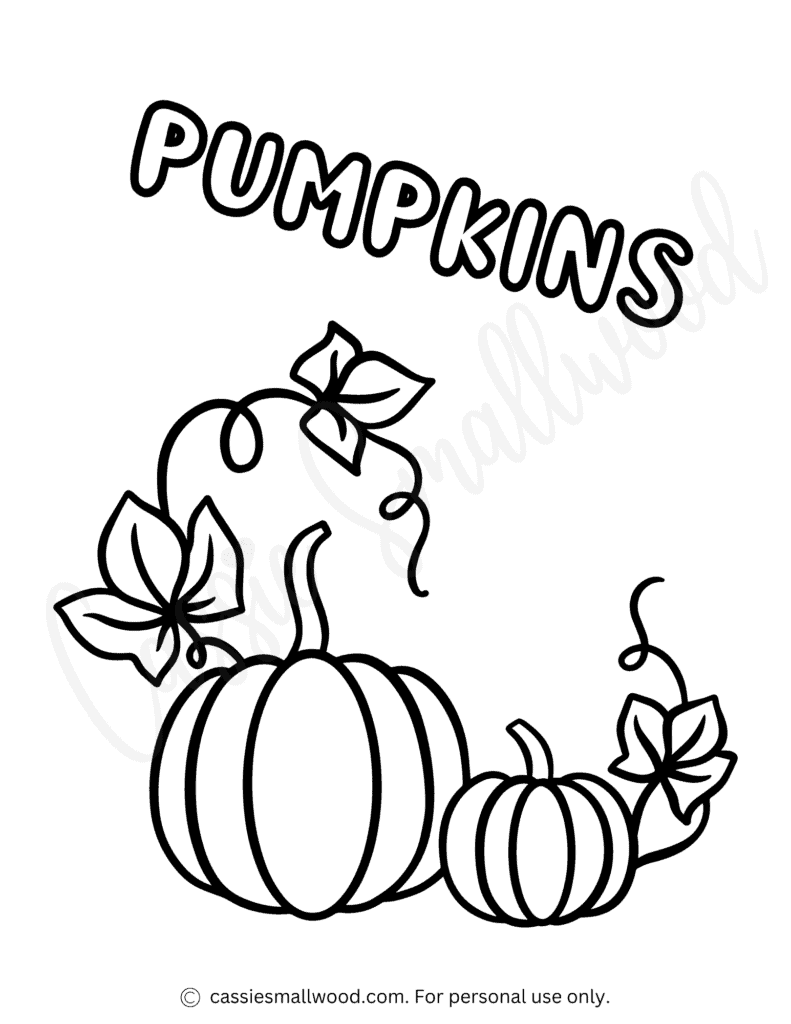 THE BEST Pumpkin Coloring Pages Free Printable Cassie Smallwood