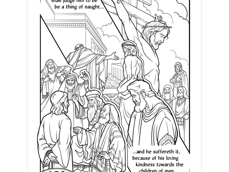The Crucifixion Of Christ Coloring Page Printable
