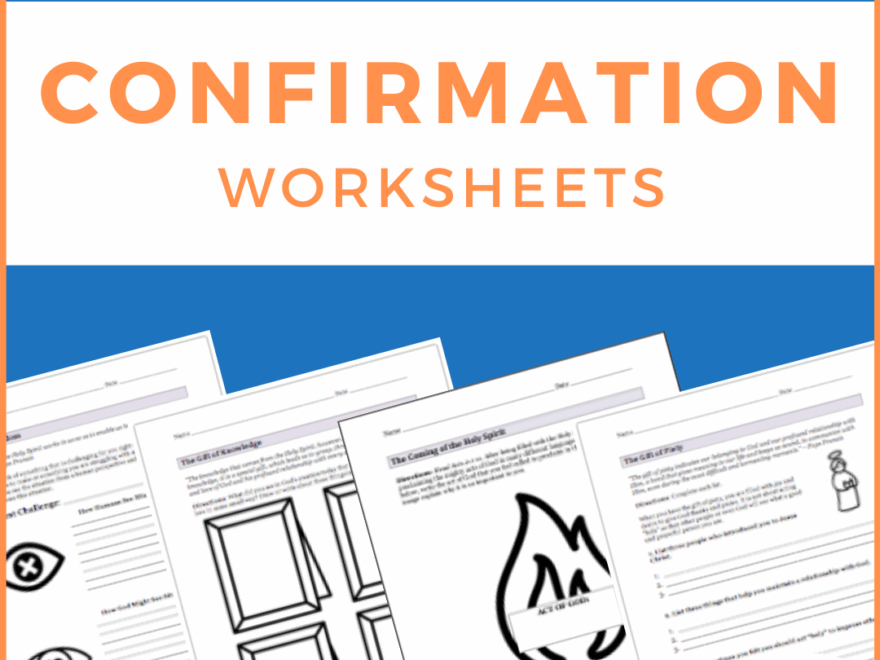 The Religion Teacher s Confirmation Worksheets The Religion Teacher Catholic Religious Education