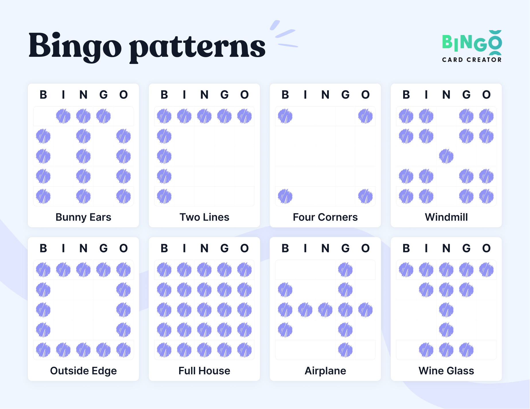 The Ultimate Guide To Bingo Patterns Bingo Card Creator