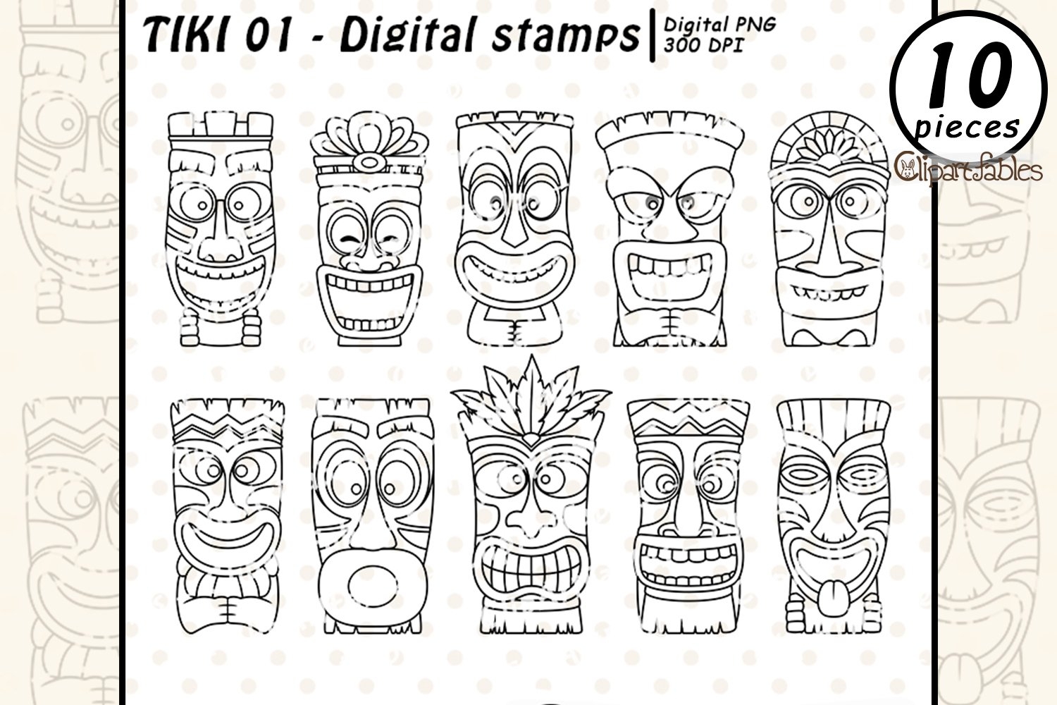 Free Printable Tiki Mask Template