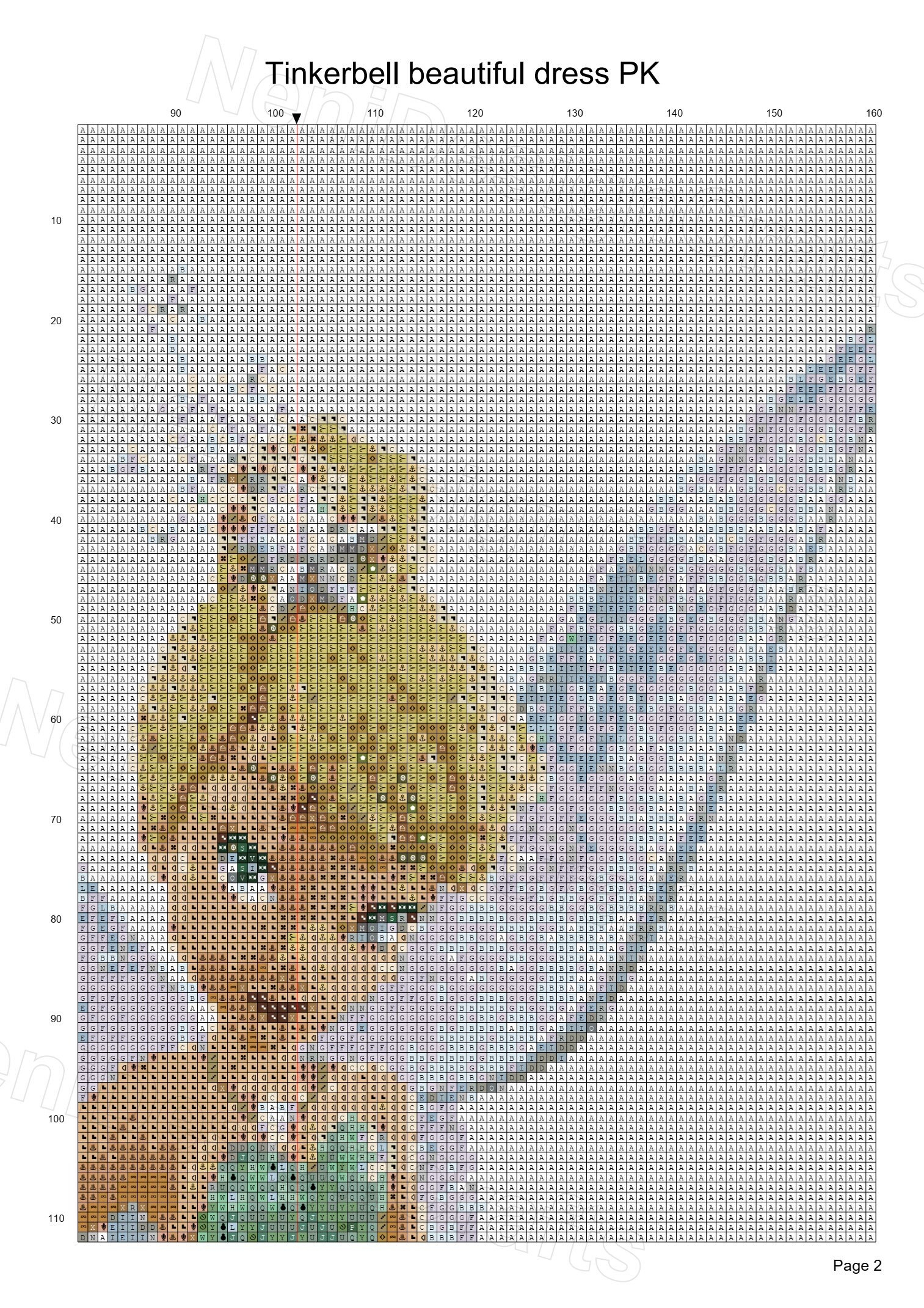 Tinkerbell Full Figure Cross Stitch Pattern Christmas Cross Stitch Princess Cross Stitch Christmas Decoration Christmas Gift Tinkerbell Etsy
