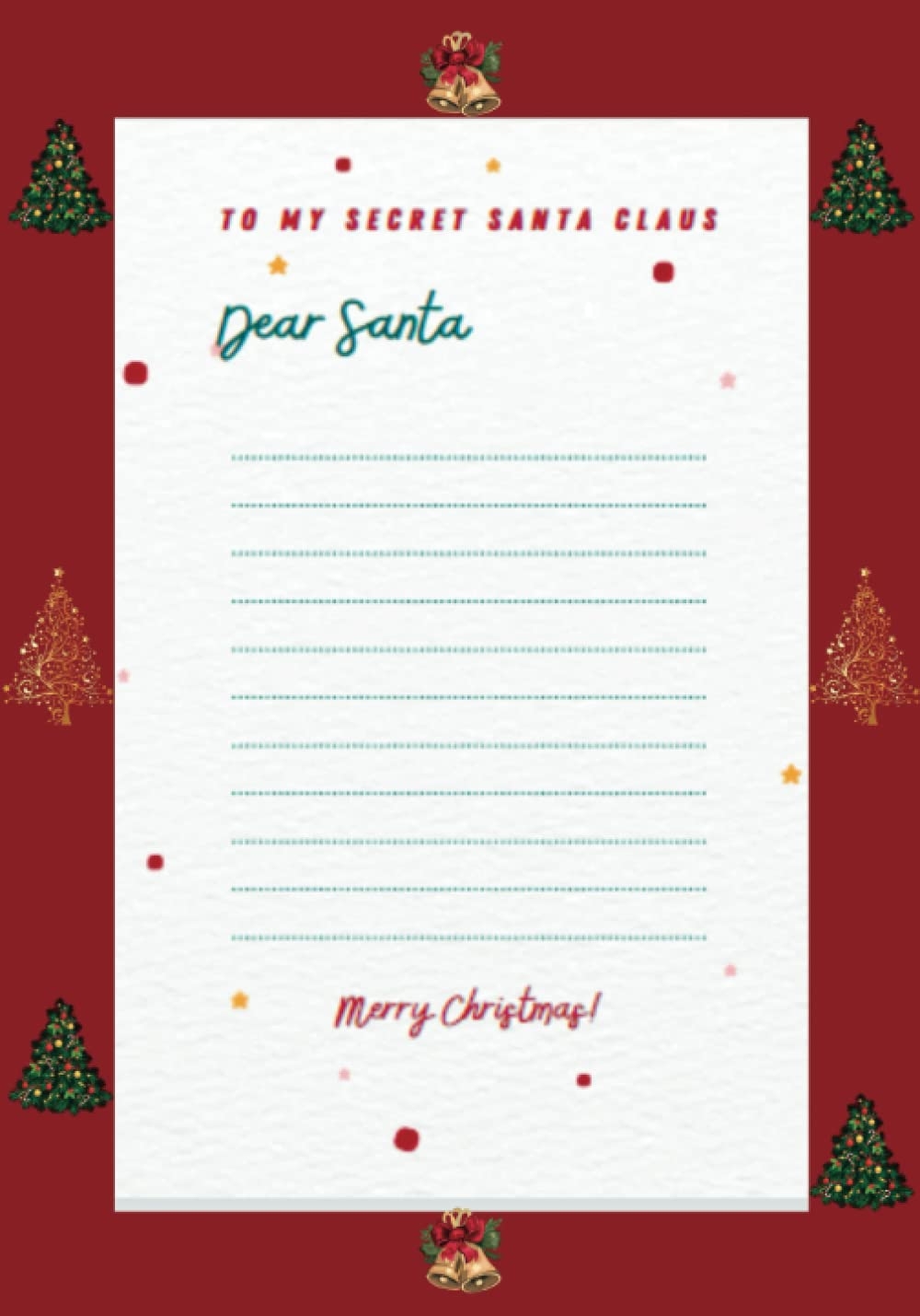 Secret Santa Wish List Template Printable