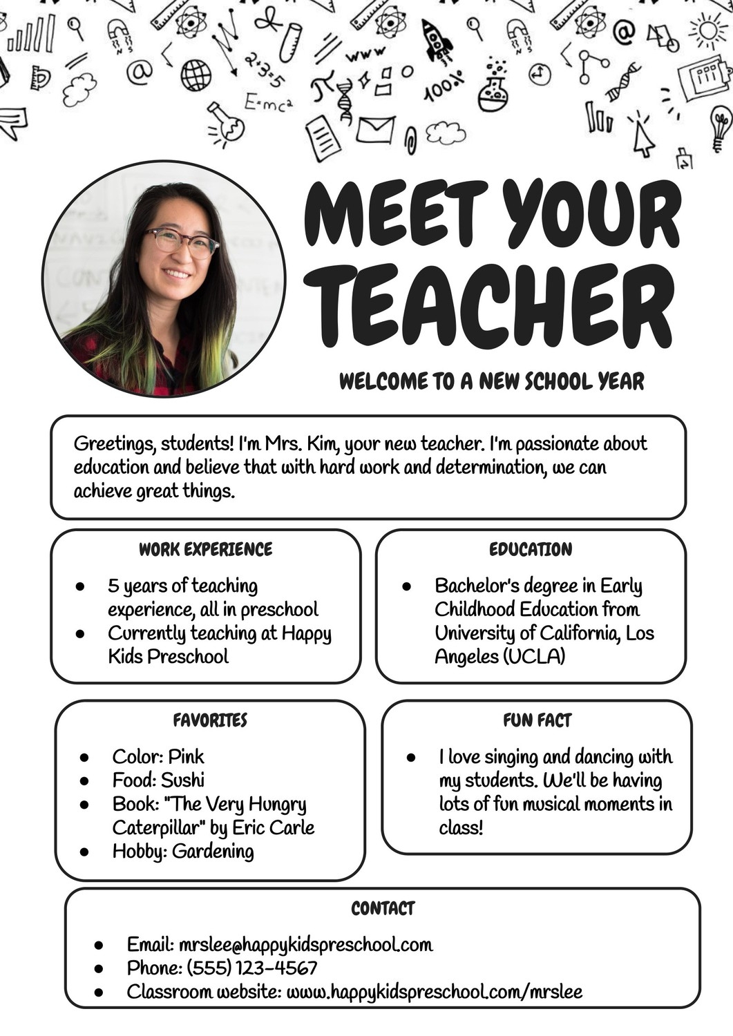 Top 5 Meet The Teacher Templates In Google Docs