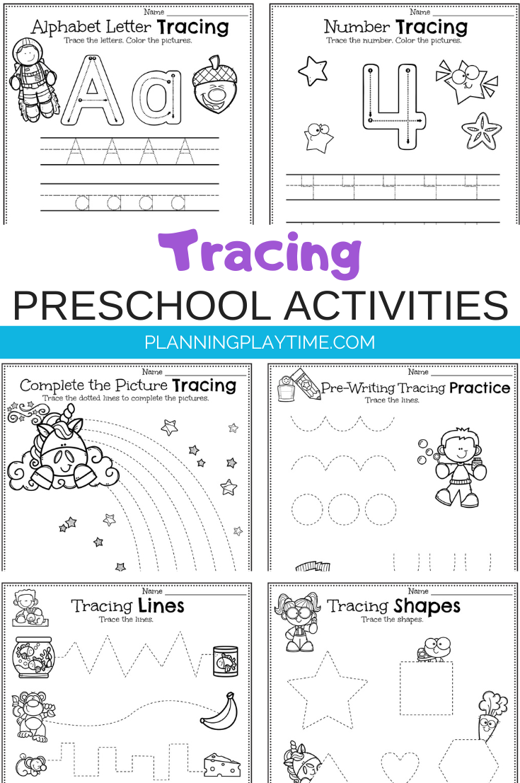 Printable Worksheet Preschool Tracing