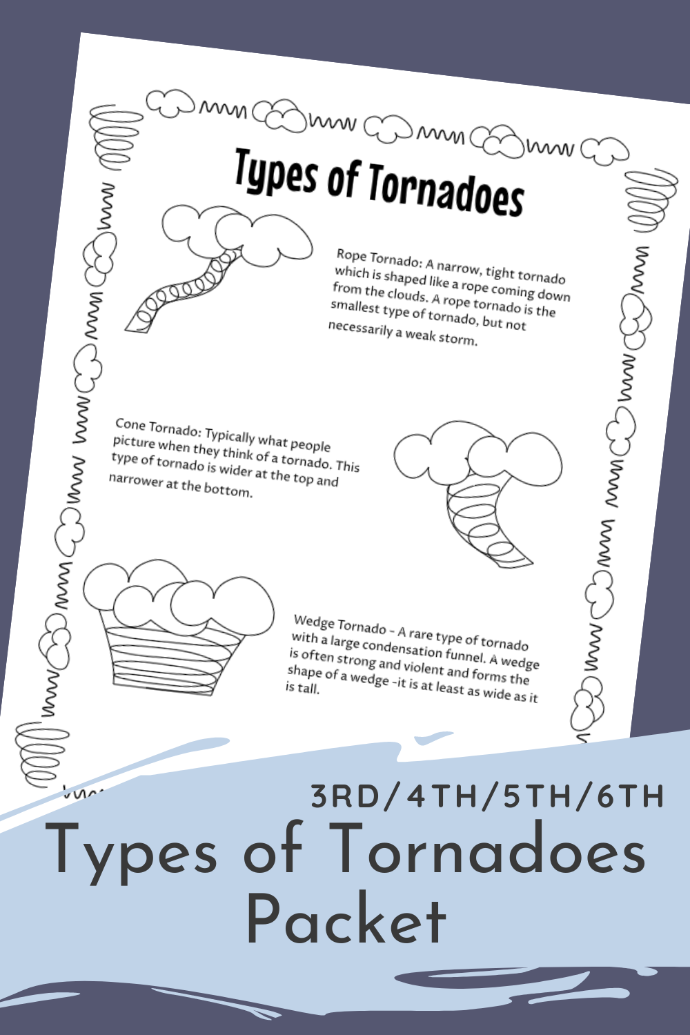 Types Of Tornadoes Earth Science Worksheets