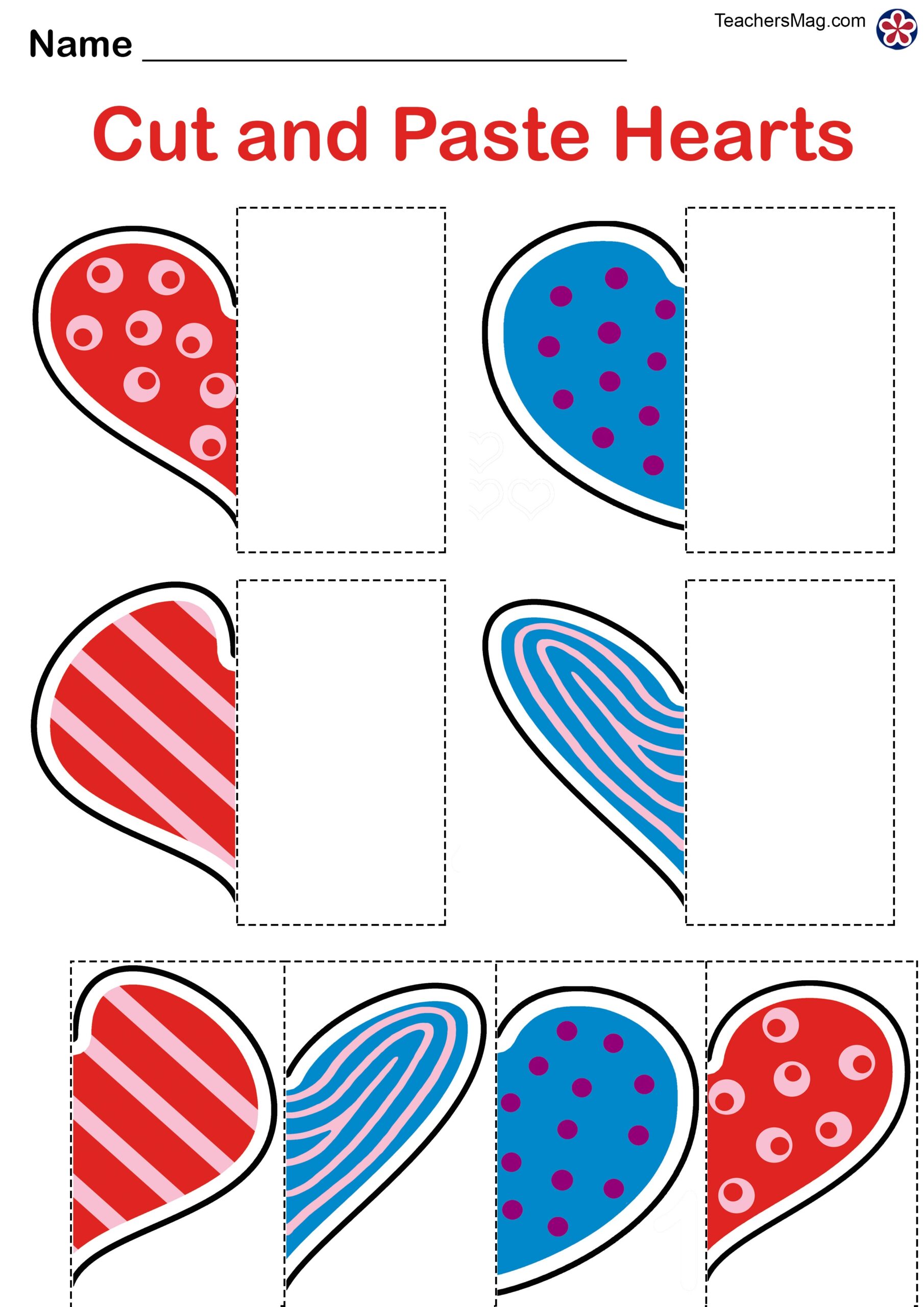 Free Printable Preschool Valentine Worksheets