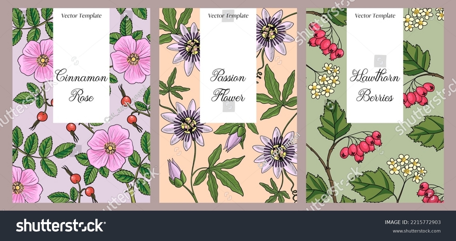 Medicinal Flowers Printable Pattern