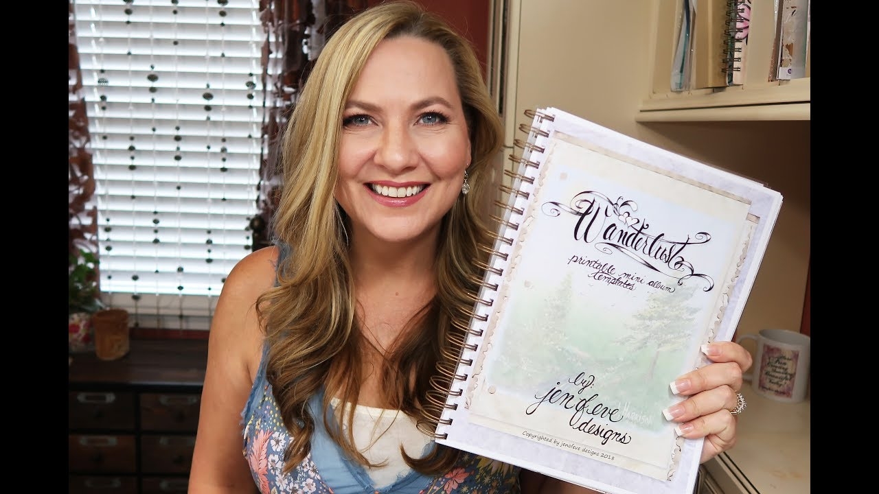 Wanderlust Printable Mini Album Template By Jenofeve Designs YouTube