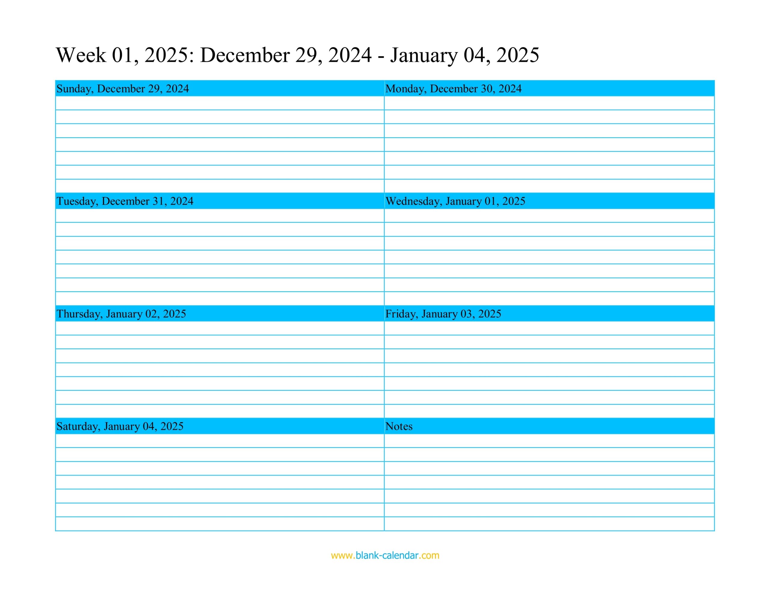 Free Printable Appointment Calendar 2025