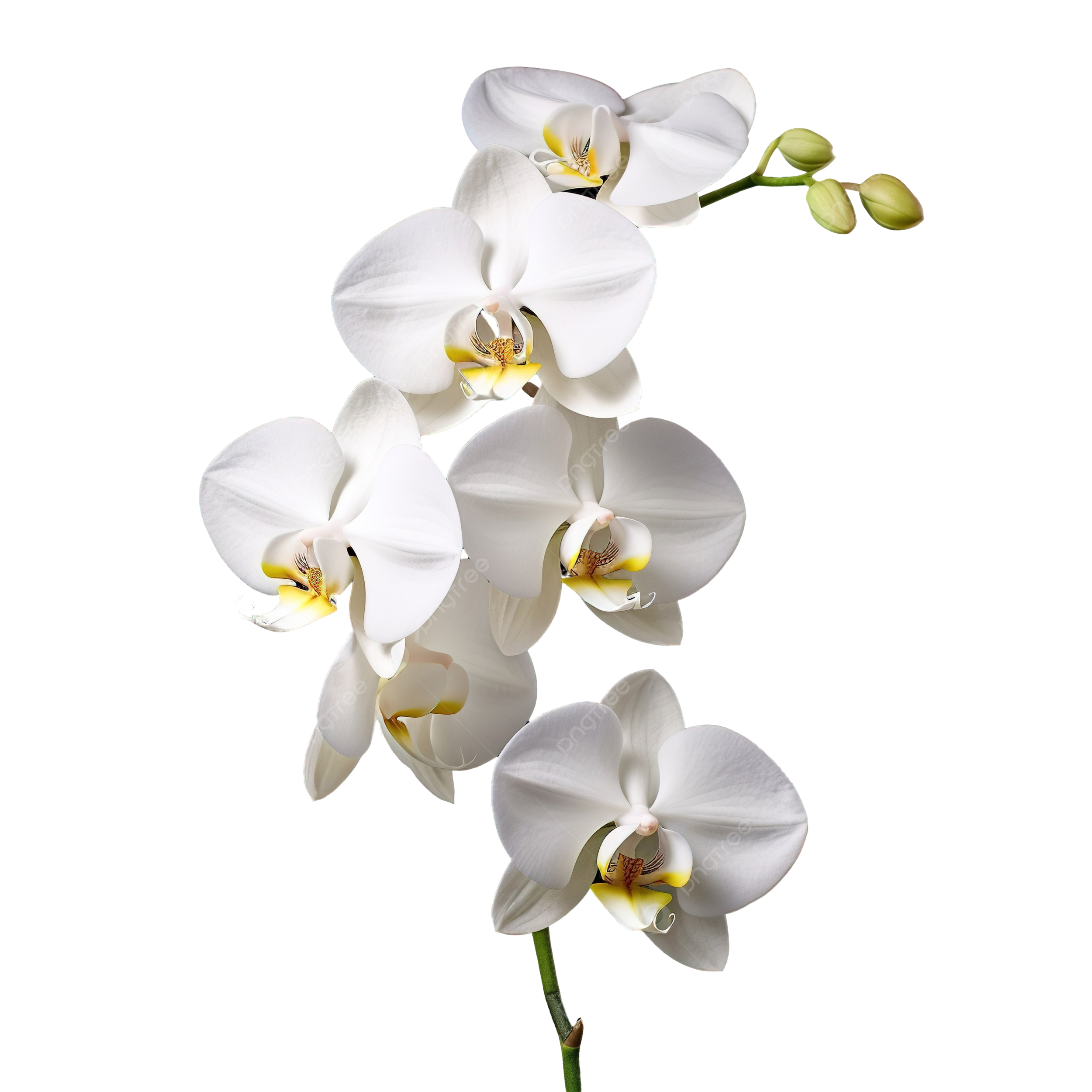 White Orchid Flower Abstract Background Beautiful PNG Transparent Image And Clipart For Free Download
