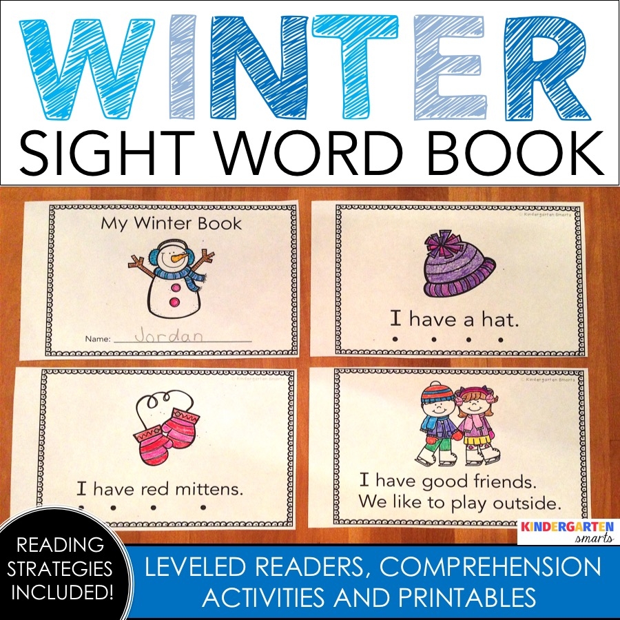 Winter Sight Word Book With A Freebie Kindergarten Smarts