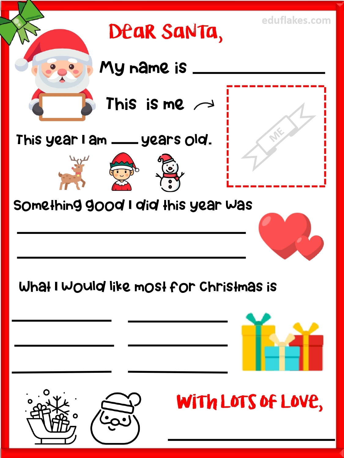 Free Letter To Santa Printable