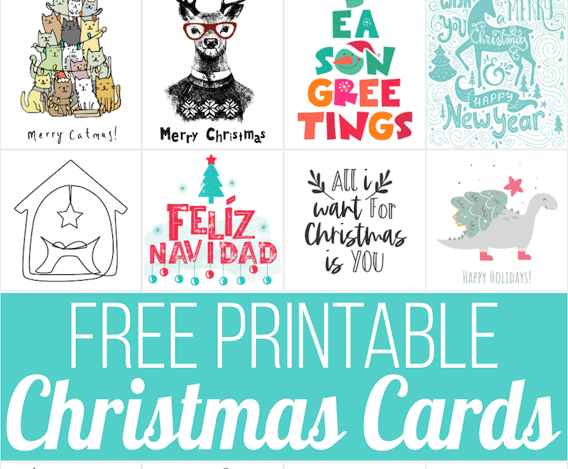 160 Free Printable Christmas Cards For 2025