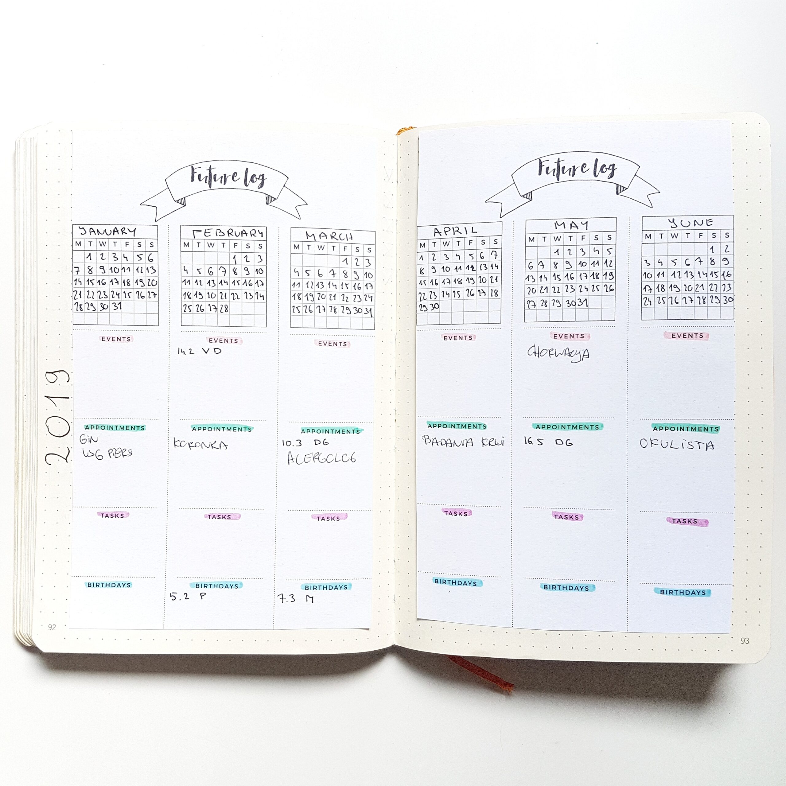 Free 2025 Future Log Printable Bullet Journal