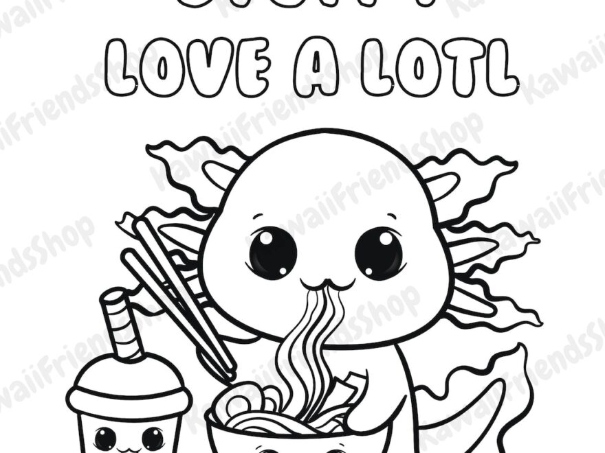 Buy Printable Coloring Page Stuff I Love A Lotl Kawaii Coloring Page Kids Coloring Page Digital Download Coloring Page Fun Coloring Page Online In India Etsy