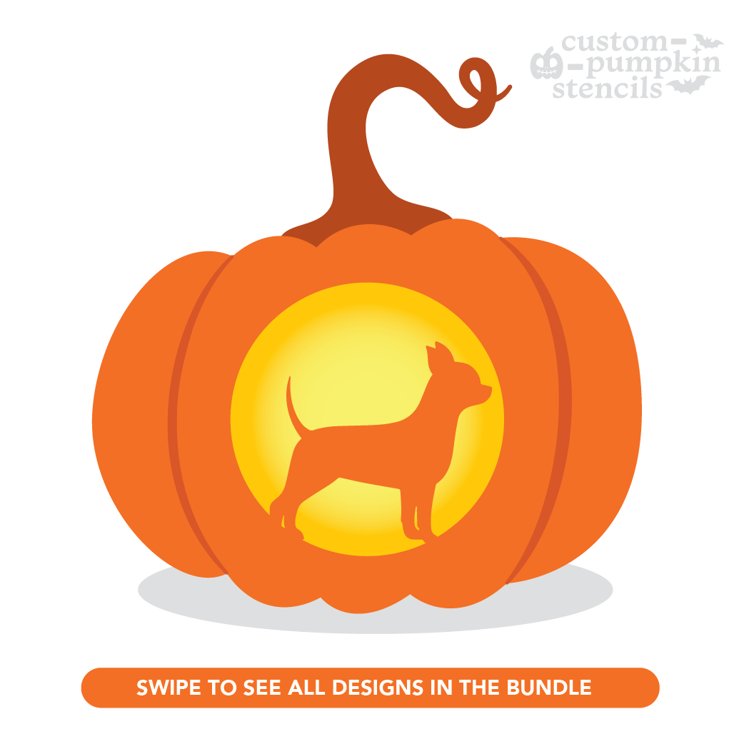 Chihuahua Pumpkin Carving Stencil Custom Pumpkin Stencils 2025 Chihuahua Pumpkin Carving Stencil Custom Pumpkin Stencils 2025