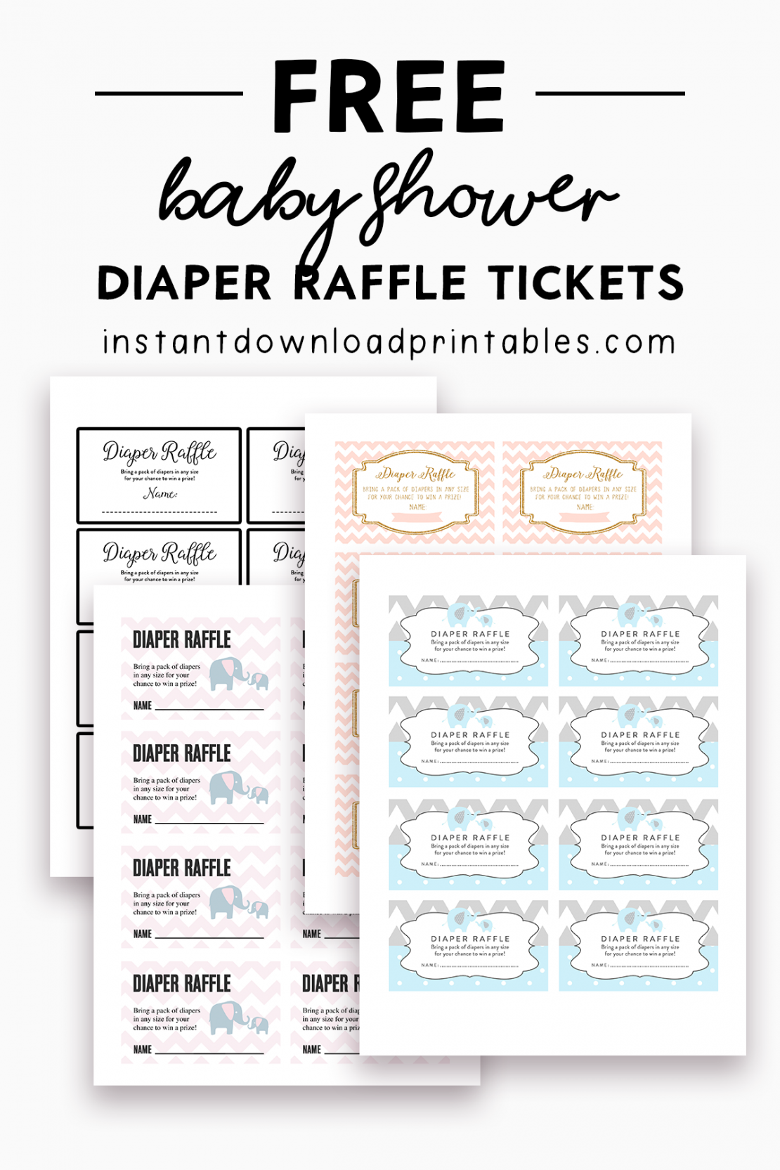 Free Baby Shower Diaper Raffle Tickets Instant Download Printables Instant Download Printables Free Baby Shower Diaper Raffle Tickets Instant Download Printables Instant Download Printables