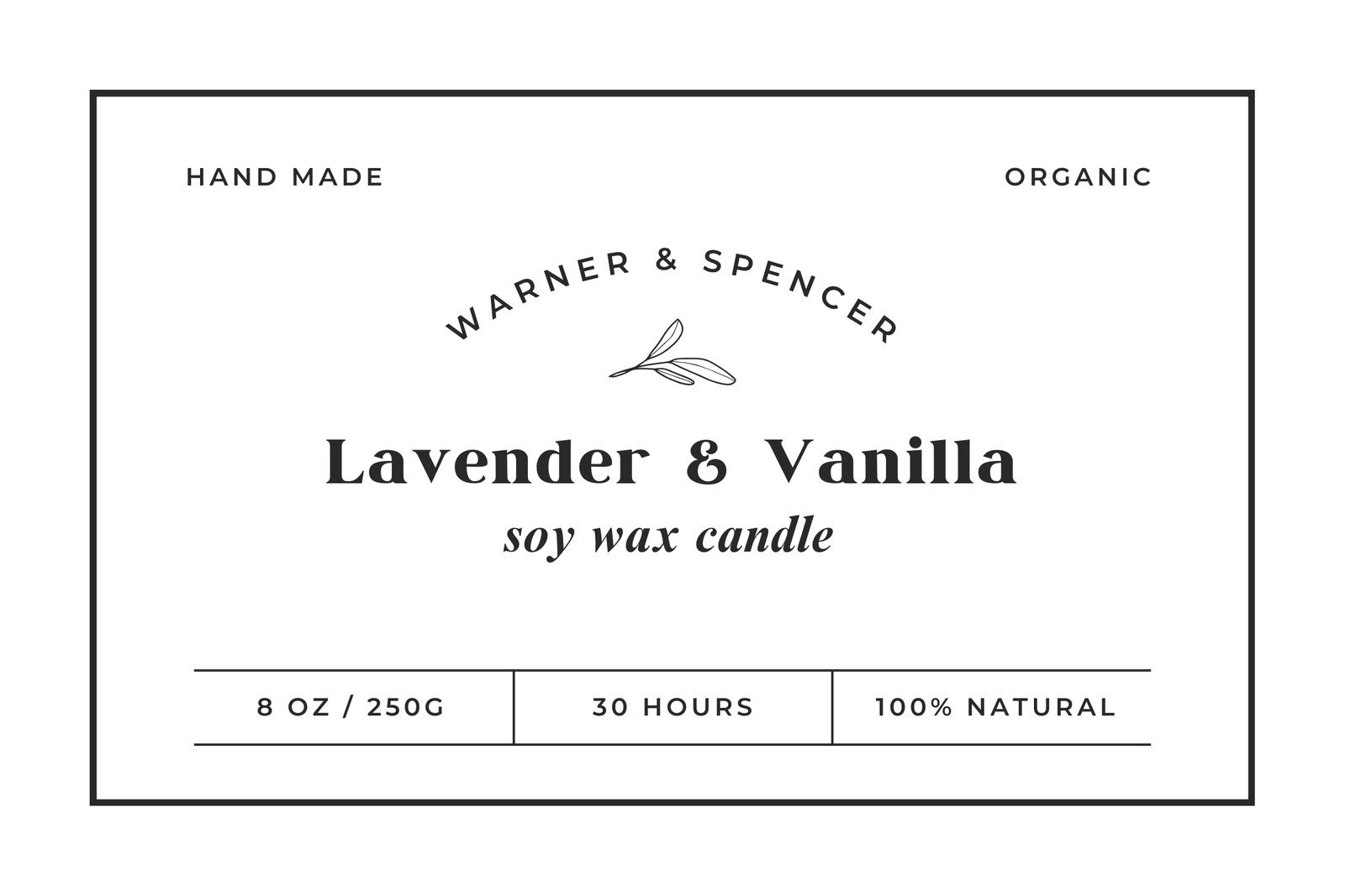 Free Printable Custom Candle Label Templates Canva