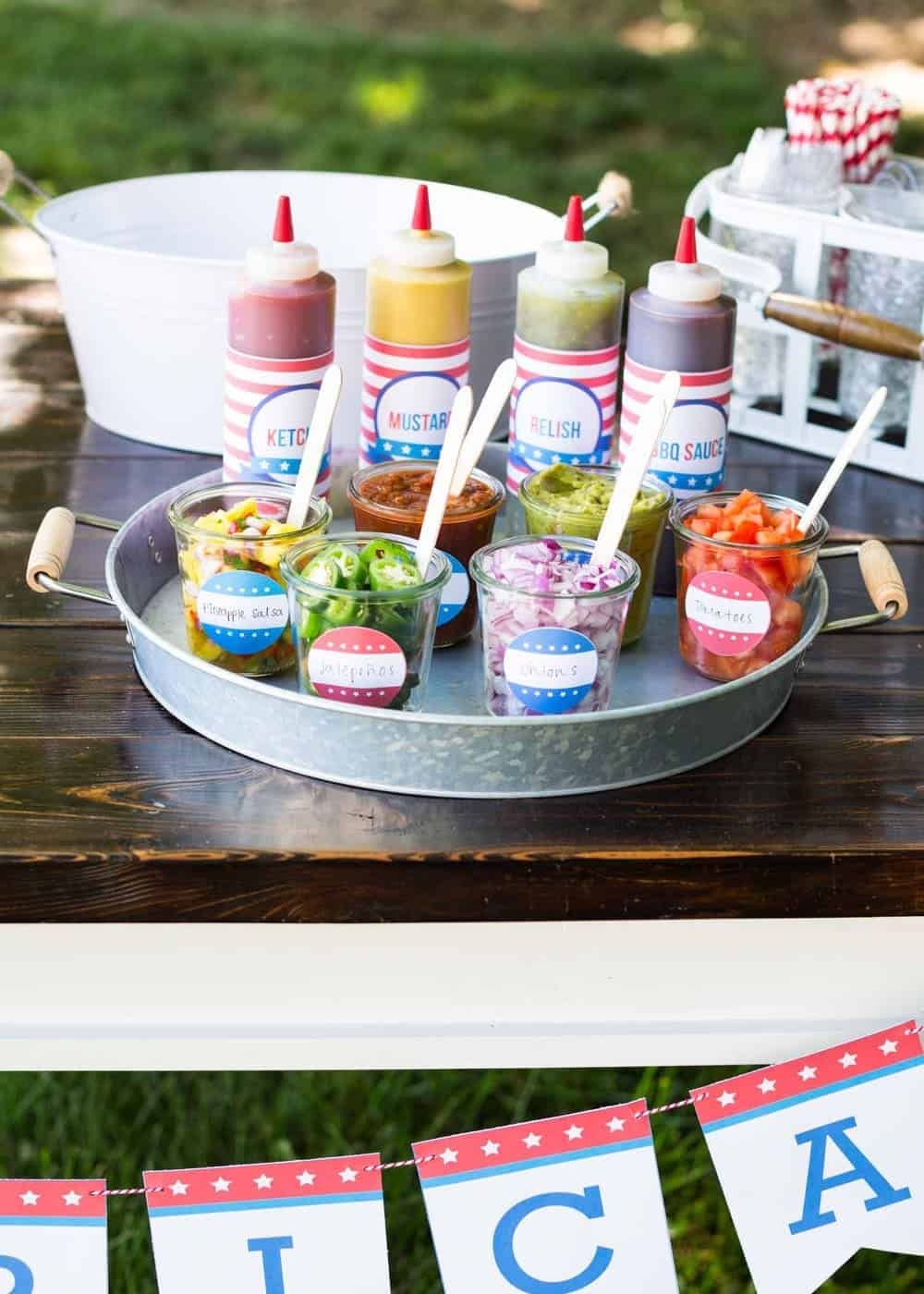 Hot Dog Toppings Bar w Free Printables I Heart Naptime Hot Dog Toppings Bar w Free Printables I Heart Naptime