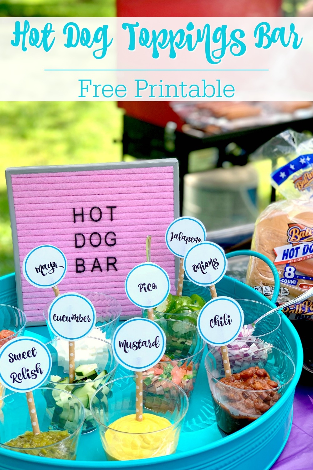 Hot Dog Toppings Bar With Free Printable Life Family Joy Hot Dog Toppings Bar With Free Printable Life Family Joy