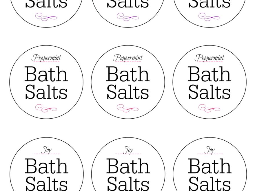 How To Make Lavender Bath Salts Printable Gift Tag