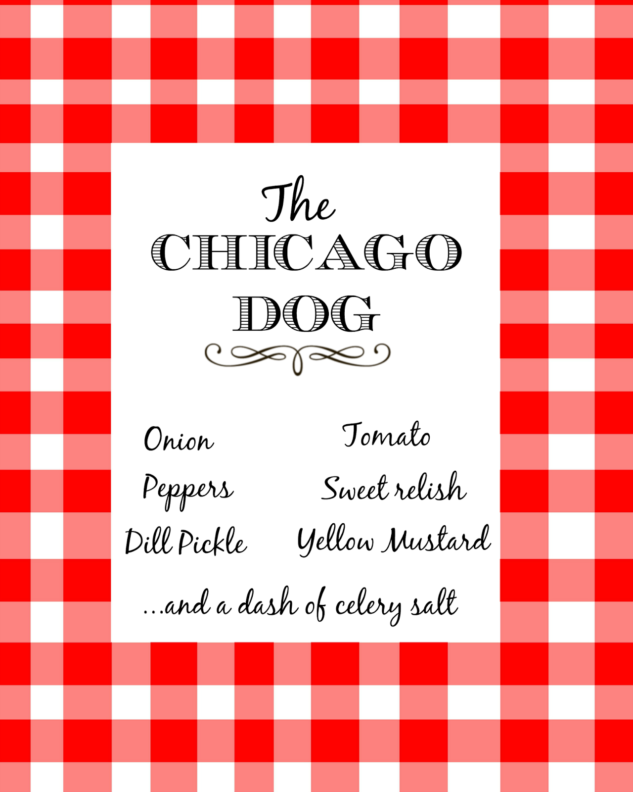 Life As The Coats HOT DOG BAR PRINTABLES Life As The Coats HOT DOG BAR PRINTABLES