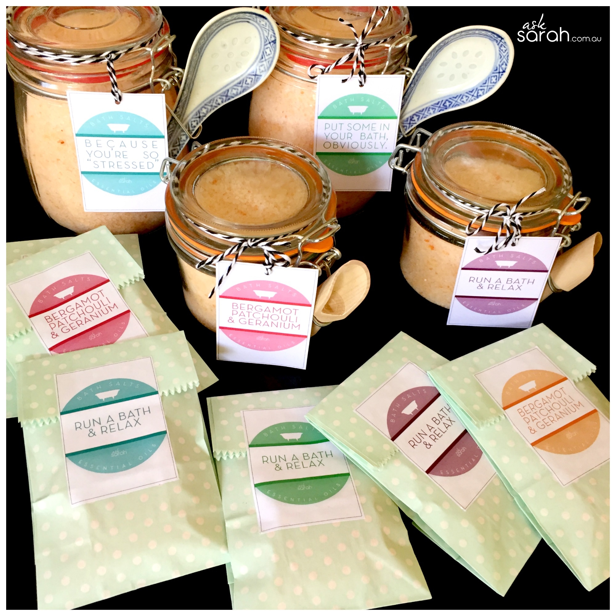 Free Printable Bath Salt Labels