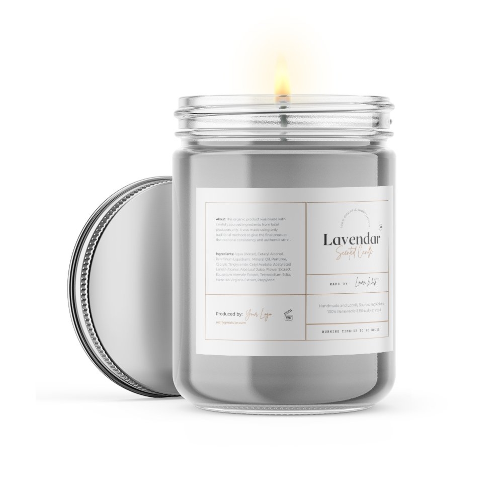 Minimal Elegant Scented Candle Label For Canva Free Cosmetic Label Packaging Templates Dashleigh Template Center
