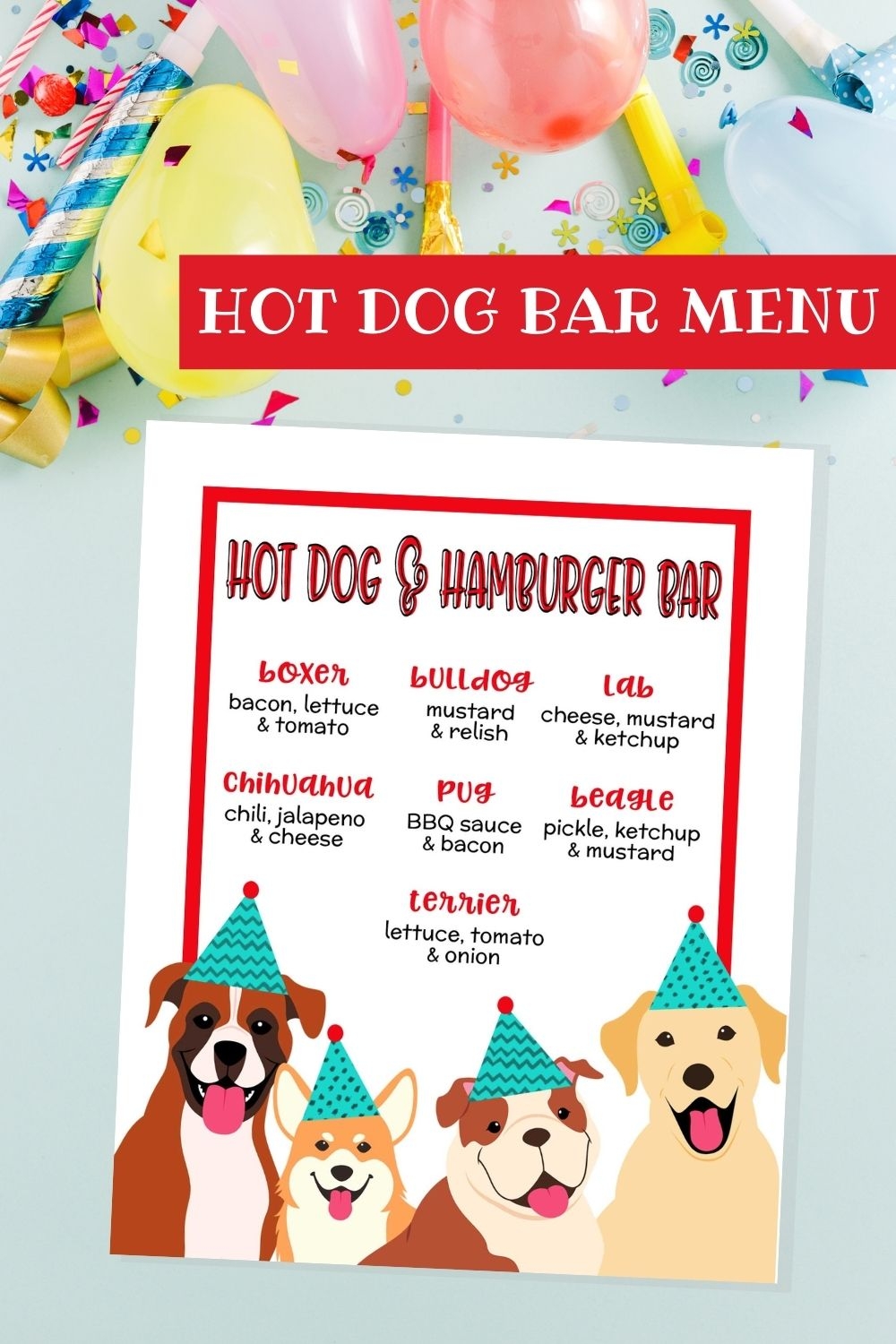 Hot Dog Bar Free Printables Hot Dog Bar Free Printables